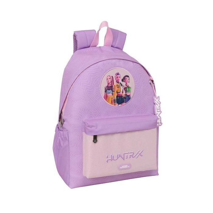 Safta K-Pop Demon Hunters Iconic Mochila para Portatiles hasta 14.1  - Portabotellas - Cremallera con Doble Tirador - Asa de Man