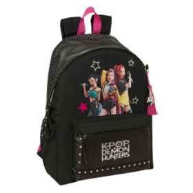Safta K-Pop Demon Hunters Energy Mochila para Portatiles hasta 14.1  - Portabotellas - Cremallera con Doble Tirador - Asa de Man
