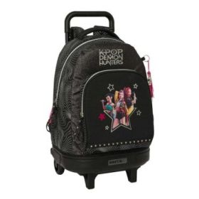 Safta K-Pop Demon Hunters Energy Mochila con Carro - Extraible - 33L - Portabotellas - Tarjeta de Identificacion Personal - Dobl