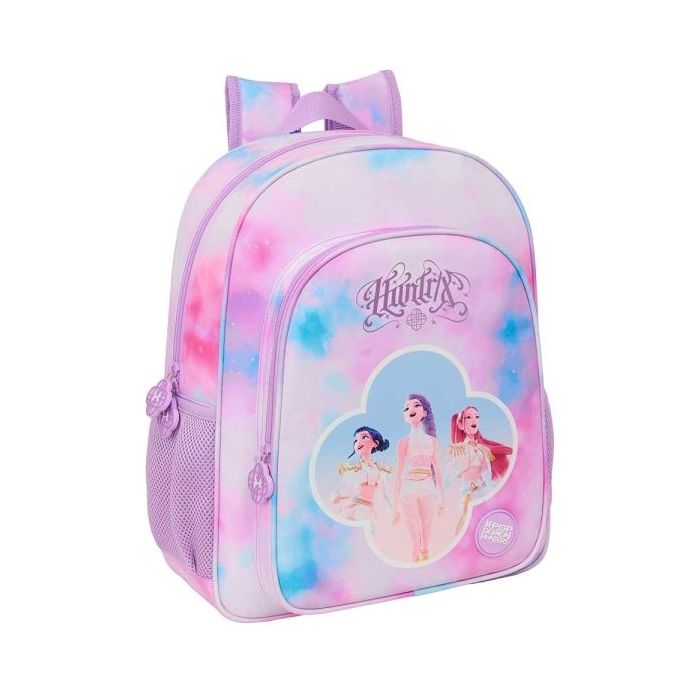Safta K-Pop Demon Hunters Artist Mochila - 15L - Adaptable a Carro - Bolsillo Frontal - Portabotellas - Cremallera con Doble Tir