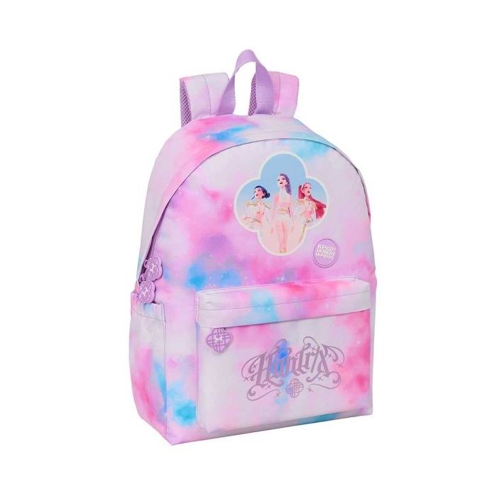 Safta K-Pop Demon Hunters Artist Mochila para Portatiles hasta 14.1  - Portabotellas - Cremallera con Doble Tirador - Asa de Man