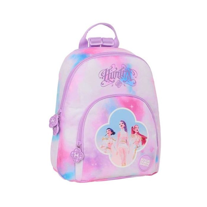 Safta K-Pop Demon Hunters Artist Mini Mochila - Bolsillo Frontal y Trasero - Cremallera - Hombreras Ajustables - Asa Superior -