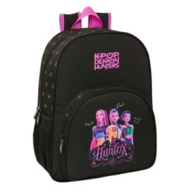 Safta K-Pop Demon Hunters Mochila - Adaptable a Carro - Bolsillo Frontal - Portabotellas - Cremallera con Doble Tirador - Asa de