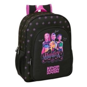 Safta K-Pop Demon Hunters Mochila - 15L - Adaptable a Carro - Bolsillo Frontal - Portabotellas - Cremallera con Doble Tirador -