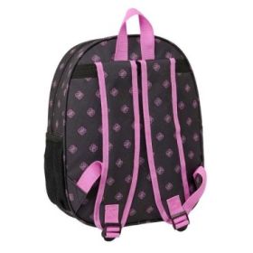 Safta K-Pop Demon Hunters Mochila 3D - Portabotellas - Hombreras Acolchadas - Asa de Mano Superior - 27x33x10cm - Color Negro