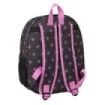 Safta K-Pop Demon Hunters Mochila 3D - Portabotellas - Hombreras Acolchadas - Asa de Mano Superior - 27x33x10cm - Color Negro