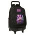 Safta K-Pop Demon Hunters Mochila con Carro - Extraible - 33L - Portabotellas - Tarjeta de Identificacion Personal - Doble Tirad