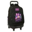 Safta K-Pop Demon Hunters Mochila con Carro - Extraible - 33L - Portabotellas - Tarjeta de Identificacion Personal - Doble Tirad