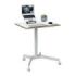 Leitz Ergo Escritorio Compacto Unipersonal para Trabajar Sentado o de Pie - Escritorio de 80x60x2,5cm - Ruedas Giratorios con Bl