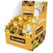Scotch 508 Cinta Adhesiva 19mm x 33m - Facil de Cortar - Transparente