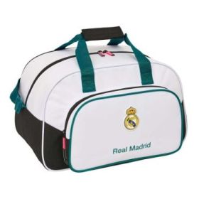 Safta Real Madrid Equipacion 26/27 Bolsa de Deporte - Bandolera Ajustable - Bolsillo Frontal - Cremallera con Doble Tirador - Ta