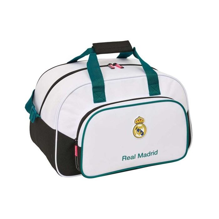 Safta Real Madrid Equipacion 26/27 Bolsa de Deporte - Bandolera Ajustable - Bolsillo Frontal - Cremallera con Doble Tirador - Ta
