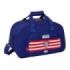 Safta Atletico de Madrid Bolsa de Deporte - Bandolera Ajustable - Bolsillo Frontal - Fondo Semirigido Extraible - Cremallera con