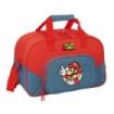 Safta Super Mario Bolsa de Deporte - Bandolera Ajustable - Bolsillo Frontal - Fondo Semirigido Extraible - Cremallera con Doble