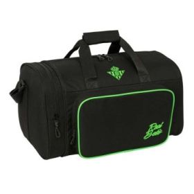 Safta Real Betis Balompie Bolsa de Deporte - Bandolera Ajustable - Bolsillo Frontal - Fondo Semirigido Extraible - Cremallera co