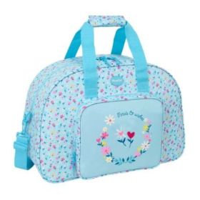Safta Blackfit8 Petalos Bolsa de Deporte - Bandolera Ajustable - Bolsillo Frontal - Cremallera con Doble Tirador - Tacos en la B