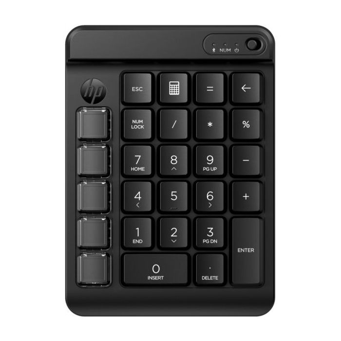 HP 430 Teclado Numerico Inalambrico - 9 Teclas Programables - Bluetooth - Color Negro