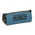 Safta Munich Portatodo - 1 Compartimento con Cremallera - 21x8x7cm - Color Negro y Azul
