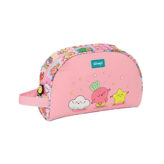 Safta Mr. Wonderful Comic Neceser - Adaptable a Carro - Asa de Mano Lateral - Bolsillo Interior con Cremallera - 28x18x10cm - Co