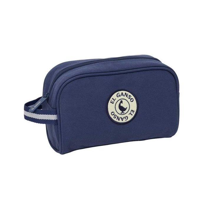 Safta el Ganso Jeans Neceser - Interior Forrado - Asa de Mano Lateral - Organizadores con Compartimentos - 24x15x10cm - Color Az