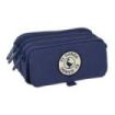 Safta el Ganso Jeans Portatodo - 3 Compartimentos con Cremallera - Cinta Trasera Adaptable - Bolsillo Frontal de Rejilla con Vel