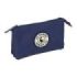 Safta el Ganso Jeans Portatodo - 3 Compartimentos con Cremallera - Bolsillo Interior Central - 22x12x3cm - Color Azul Marino