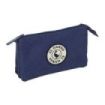 Safta el Ganso Jeans Portatodo - 3 Compartimentos con Cremallera - Bolsillo Interior Central - 22x12x3cm - Color Azul Marino