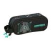 Safta Minecraft Screen Portatodo - 2 Compartimentos con Cremallera - Asa Lateral - Capacidad 1L - 21x8x6cm - Color Negro