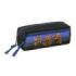 Safta Brainrot Portatodo - 3 Compartimentos con Cremallera - Goma Elastica - Compacto - 22x8.5x6cm - Color Negro y Azul