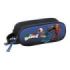 Safta Brainrot Portatodo 3D - 2 Compartimentos con Cremallera - Asa Lateral - Capacidad 1L - 21x8x6cm - Color Negro y Azul