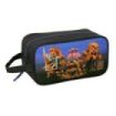 Safta Brainrot Zapatillero Mediano - Capacidad 6L - Asa de Mano Lateral - 29x15x14cm - Color Negro y Azul