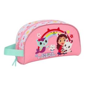 Safta Gabby's Dollhouse Neceser - Adaptable a Carro - Asa de Mano Lateral - Bolsillo Interior con Cremallera - 26x16x9cm - Color