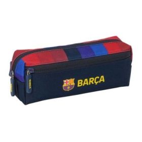 Safta F.C.Barcelona 1ª Equipacion 26/27 Portatodo - 3 Compartimentos con Cremallera - Goma Elastica - Compacto - 22x8.5x6cm - Co
