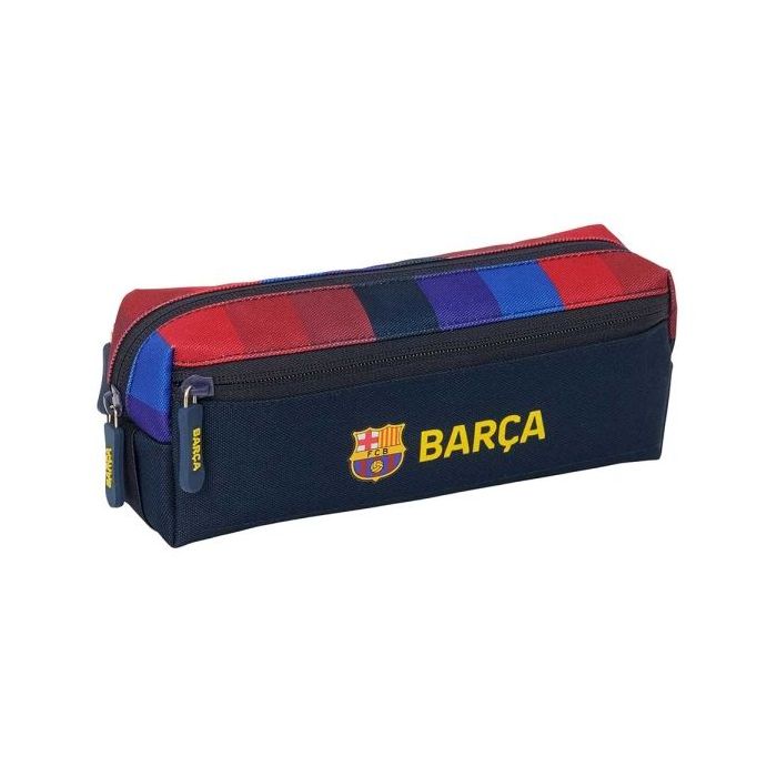 Safta F.C.Barcelona 1ª Equipacion 26/27 Portatodo - 3 Compartimentos con Cremallera - Goma Elastica - Compacto - 22x8.5x6cm - Co