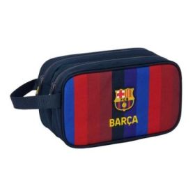 Safta F.C.Barcelona 1ª Equipacion 26/27 Neceser - 2 Compartimentos con Cremallera - Adaptable a Carro - Asa de Mano Lateral - 26