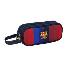 Safta F.C.Barcelona 1ª Equipacion 26/27 Portatodo - 3 Compartimentos con Cremallera - Asa Lateral - 21x8.5x7cm - Color Azul Noch