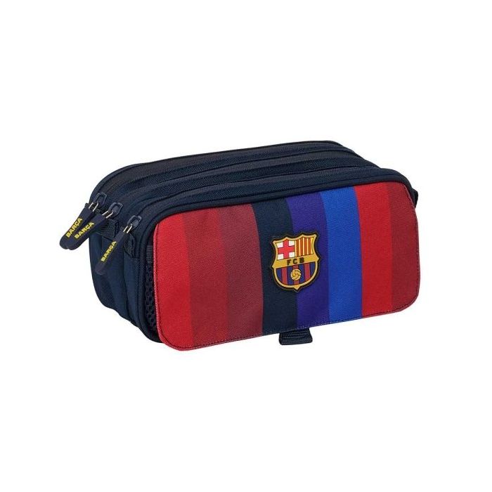 Safta F.C.Barcelona 1ª Equipacion 26/27 Portatodo - 3 Compartimentos con Cremallera - Cinta Trasera Adaptable - Bolsillo Frontal