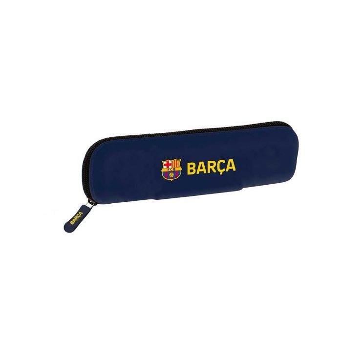 Safta F.C.Barcelona 1ª Equipacion 26/27 Portatodo Estrecho - Silicona - Cremallera - 20x5.5x2cm - Color Azul Noche
