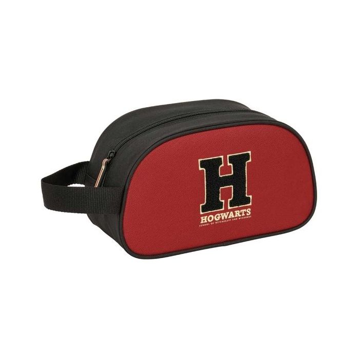 Safta Harry Potter Hogwarts Neceser - Adaptable a Carro - Asa de Mano Lateral - 26x15x12cm - Color Negro y Rojo