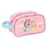Safta Bluey Dance Neceser - Adaptable a Carro - Asa de Mano Lateral - 26x15x12cm - Color Rosa