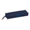 Safta Spagnolo Portatodo Rectangular - Goma Elastica Trasera - Cremallera - 22x4x7cm - Color Azul Noche