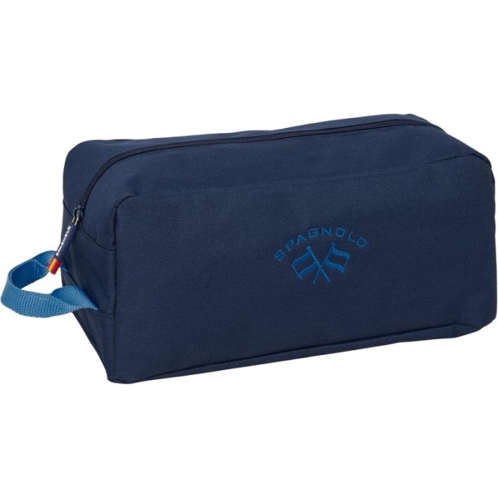 Safta Spagnolo Zapatillero - Capacidad 9L - Asa de Mano Lateral - 34x15x18cm - Color Azul Noche