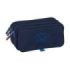 Safta Spagnolo Portatodo - 3 Compartimentos con Cremallera - Cinta Trasera Adaptable - Bolsillo Frontal de Rejilla con Velcro -