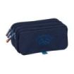 Safta Spagnolo Portatodo - 3 Compartimentos con Cremallera - Cinta Trasera Adaptable - Bolsillo Frontal de Rejilla con Velcro -
