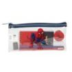 Safta Spider-Man Portatodo - Cremallera - PVC - Regla de 15cm - 2 Lapices - Sacapuntas - Goma - Bloc de Notas de 70 Hojas - 22.5