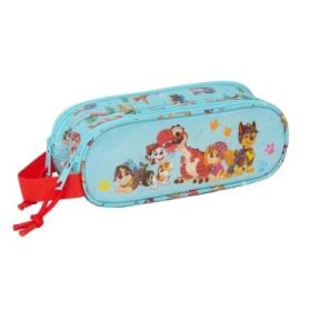 Safta Paw Patrol Dino Rescue Portatodo - 2 Compartimentos con Cremallera - Asa Lateral - Capacidad 1L - 21x8x6cm - Color Azul Pa