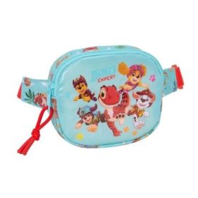 Safta Paw Patrol Dino Rescue Bolsa de Cintura Infantil - Cremallera - Cintas Ajustables - Cierre de PVC - 14x11x4cm - Color Azul