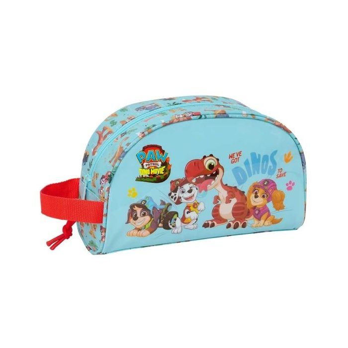 Safta Paw Patrol Dino Rescue Neceser - Adaptable a Carro - Asa de Mano Lateral - Bolsillo Interior con Cremallera - 26x16x9cm -