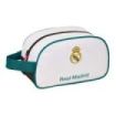 Safta Real Madrid Equipacion 26/27 Neceser - Adaptable a Carro - Asa de Mano Lateral - 26x15x12cm - Color Blanco y Negro