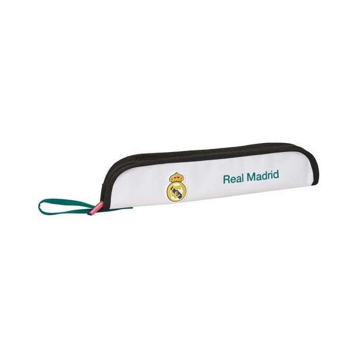 Safta Real Madrid Equipacion 26/27 Portaflautas - Interior Acolchado - Alojamiento para Varilla - Asa Lateral - Borde Reforzado